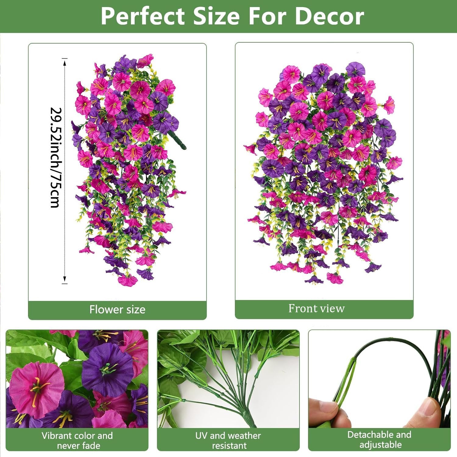 🌸 Experience Everlasting Beauty -✨ Lifelike Artificial Flowers - Sunproof. Waterproof & Maintenance-Free Decoration for Every Season!