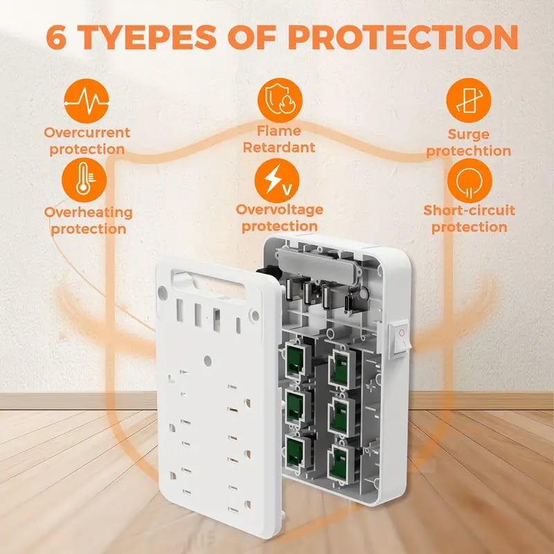 💥🎁Wall Outlet Extender with Shelf Night