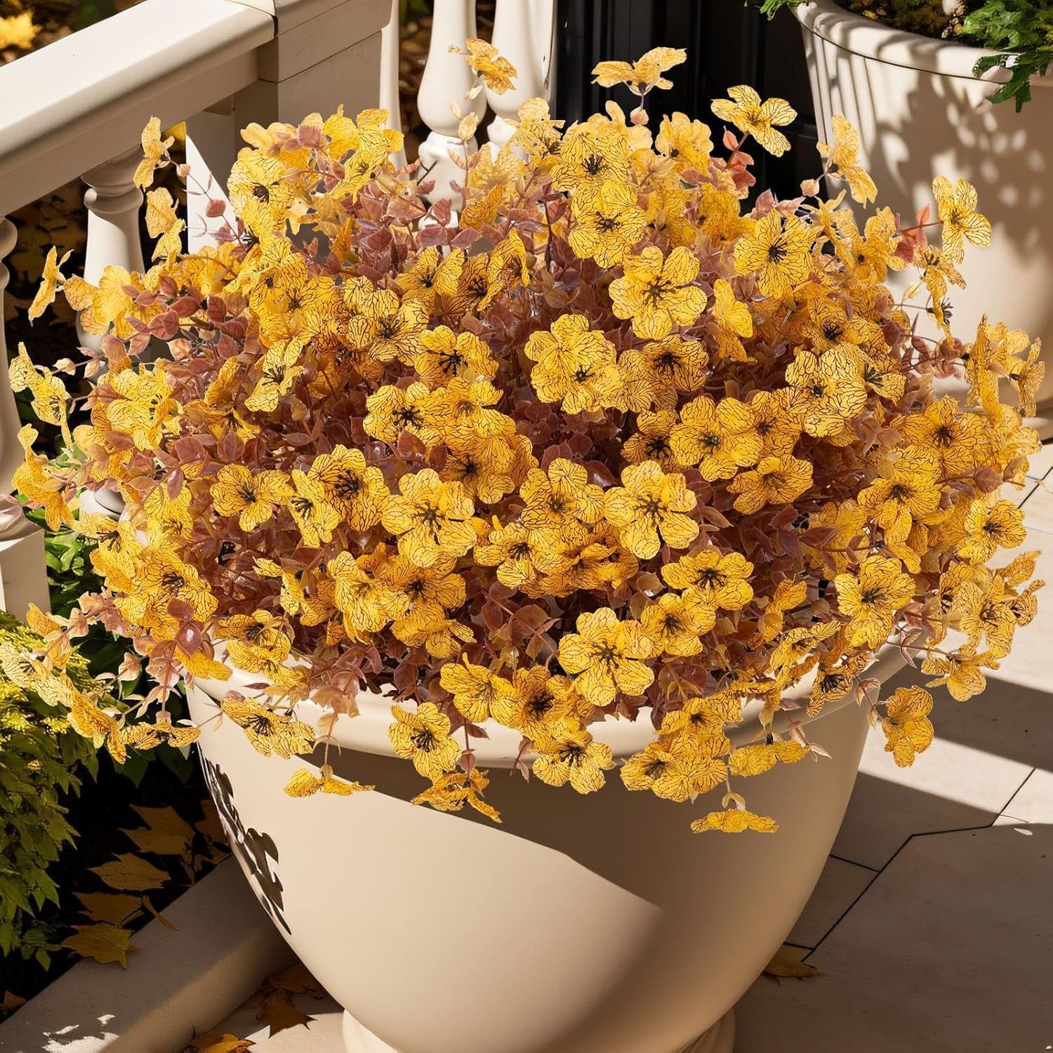 🏆 50K+ SOLD! 💐Lifelike UV-Resistant Sunset Mums – Waterproof. Windproof & Perfect for Fall Decor 🍂