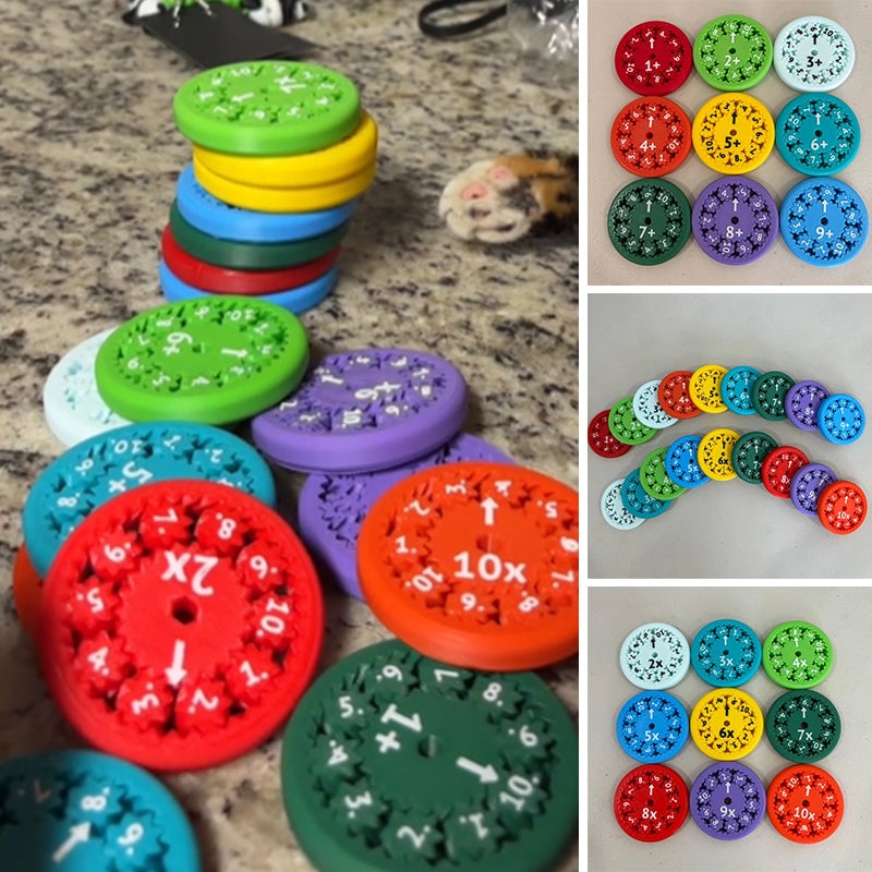 📚 New Fun Math Fidget Spinner 🌀 – Children learn multiplication math while playing. parents'choice! ✨