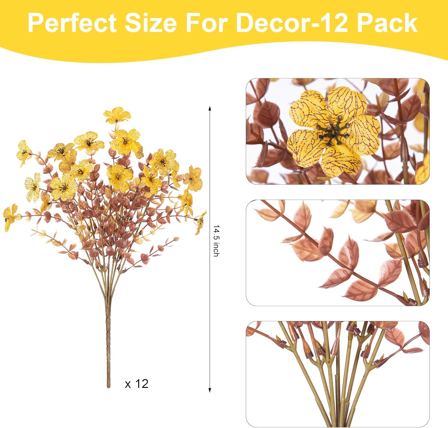 🏆 50K+ SOLD! 💐Lifelike UV-Resistant Sunset Mums – Waterproof. Windproof & Perfect for Fall Decor 🍂